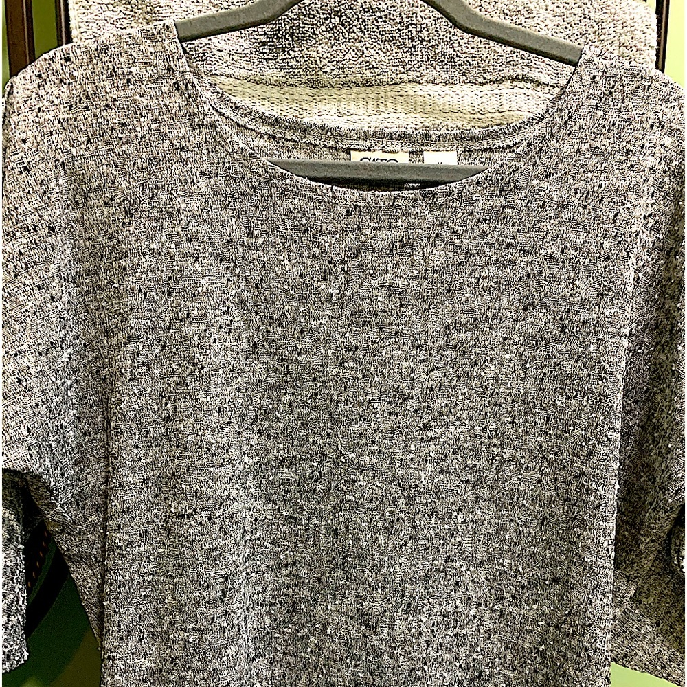 Causal Womens shirt . This shirt is a black and white design